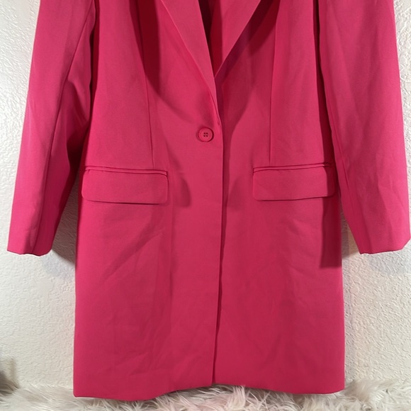 PRETTYGARDEN Long Blazer Jacket With Front Pockets Size Large NEW - Picture 5 of 11